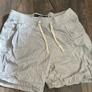 Hollister Gray Athletic Shorts with Elastic Waistband